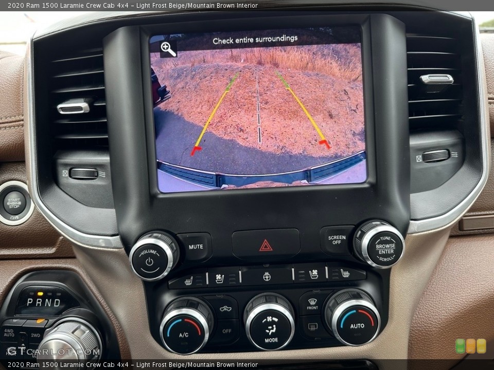 Light Frost Beige/Mountain Brown Interior Controls for the 2020 Ram 1500 Laramie Crew Cab 4x4 #146596244