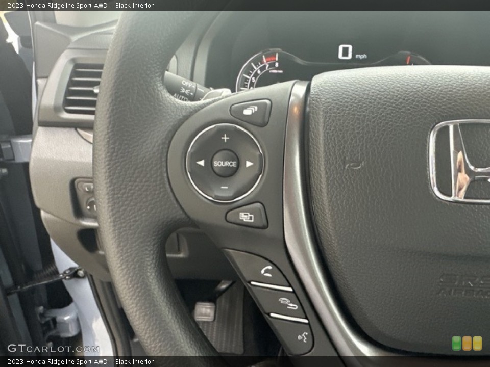 Black Interior Steering Wheel for the 2023 Honda Ridgeline Sport AWD #146596249