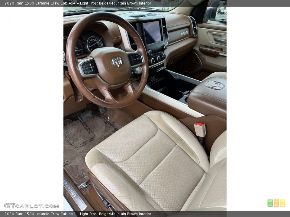 Light Frost Beige/Mountain Brown 2020 Ram 1500 Interiors