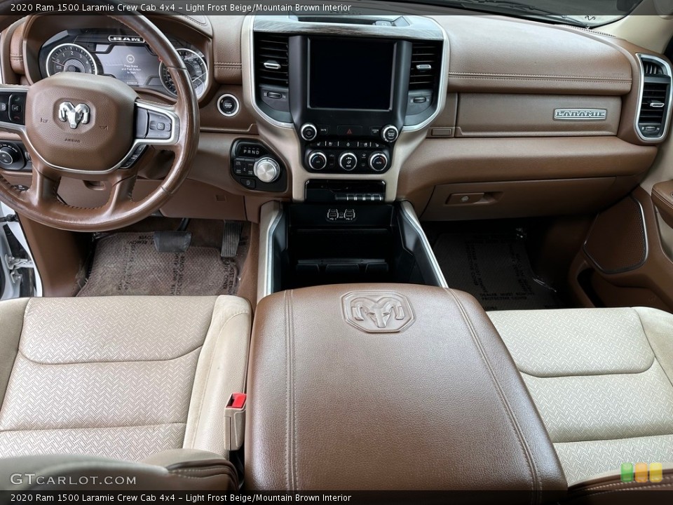 Light Frost Beige/Mountain Brown Interior Photo for the 2020 Ram 1500 Laramie Crew Cab 4x4 #146596272