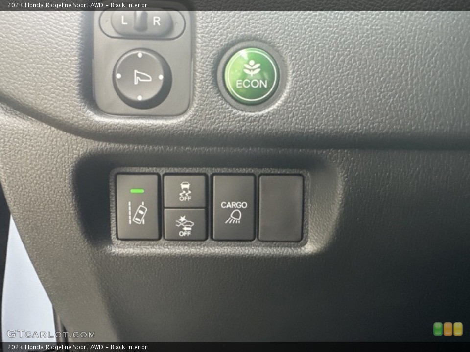 Black Interior Controls for the 2023 Honda Ridgeline Sport AWD #146596279