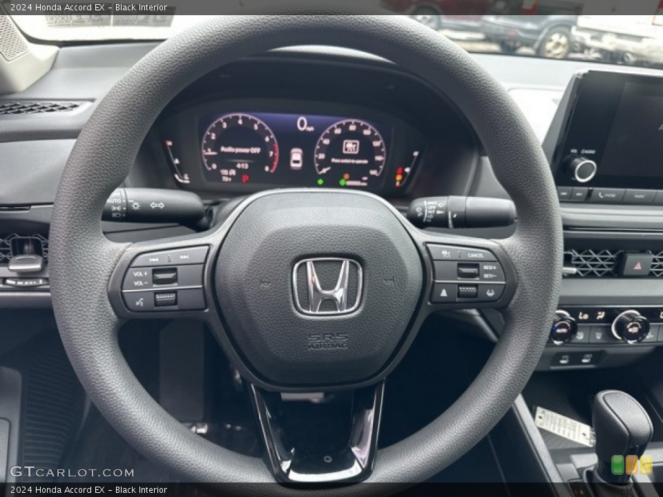 Black Interior Steering Wheel for the 2024 Honda Accord EX #146596590