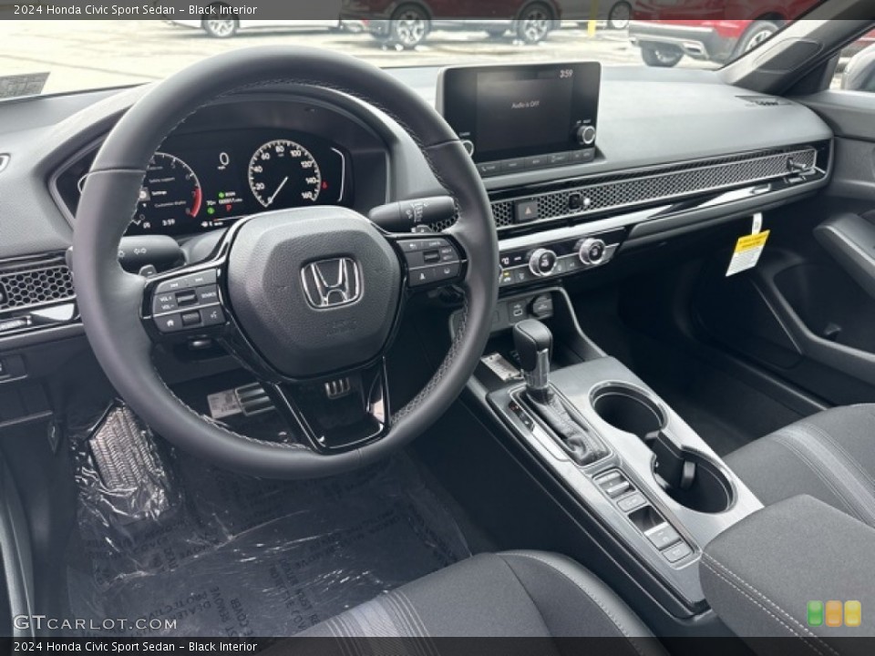 Black Interior Front Seat for the 2024 Honda Civic Sport Sedan #146596760