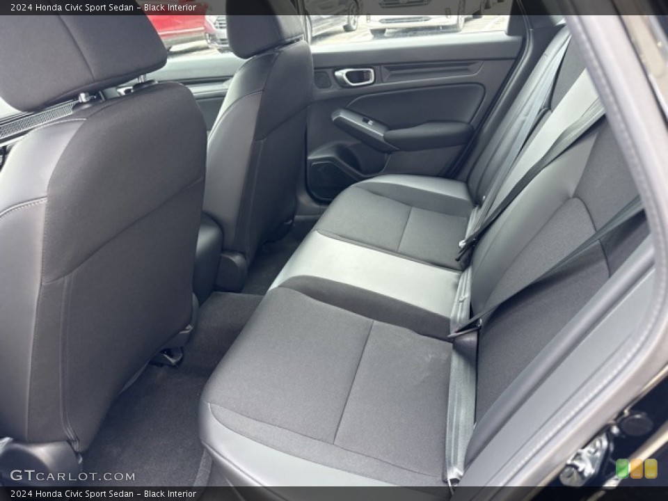 Black Interior Rear Seat for the 2024 Honda Civic Sport Sedan #146596856