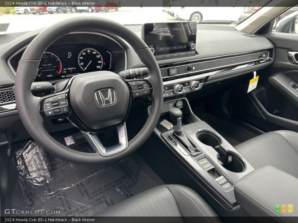 Black Interior Photo for the 2024 Honda Civic EX-L Hatchback #146596904