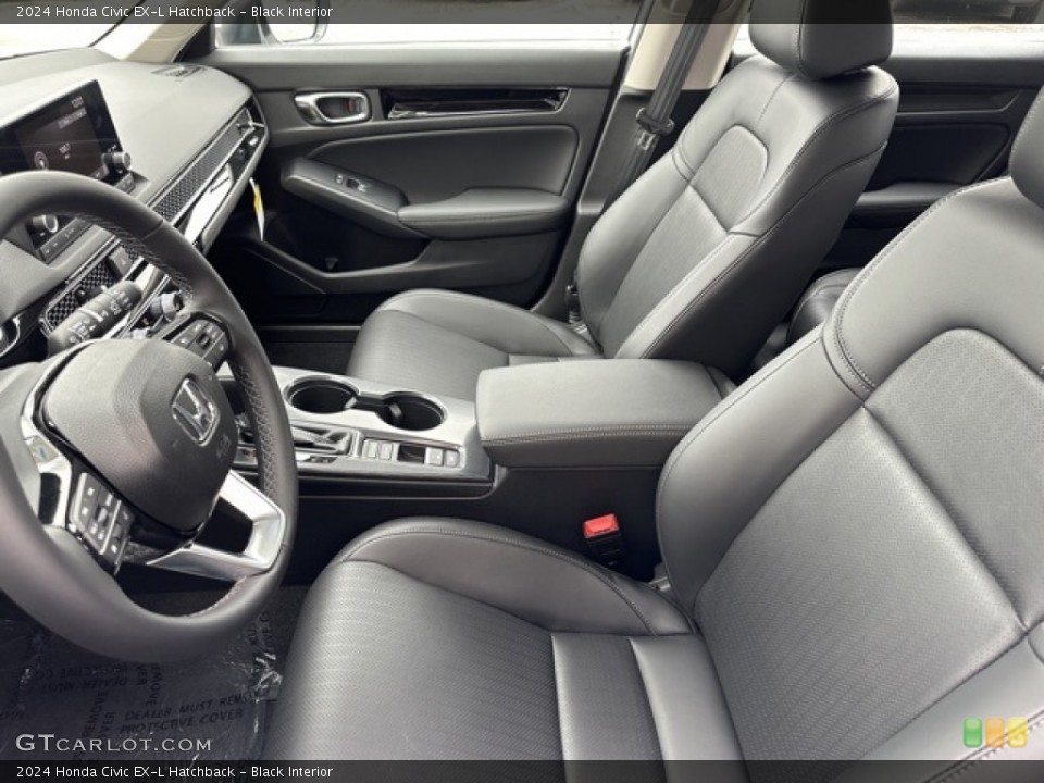 Black Interior Front Seat for the 2024 Honda Civic EX-L Hatchback #146596910