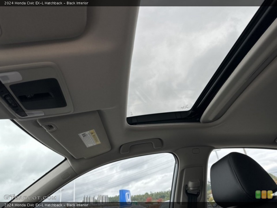 Black Interior Sunroof for the 2024 Honda Civic EX-L Hatchback #146596970