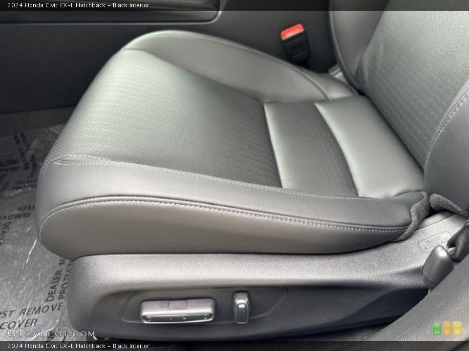 Black Interior Front Seat for the 2024 Honda Civic EX-L Hatchback #146596994