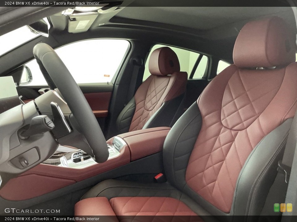 Tacora Red/Black 2024 BMW X6 Interiors