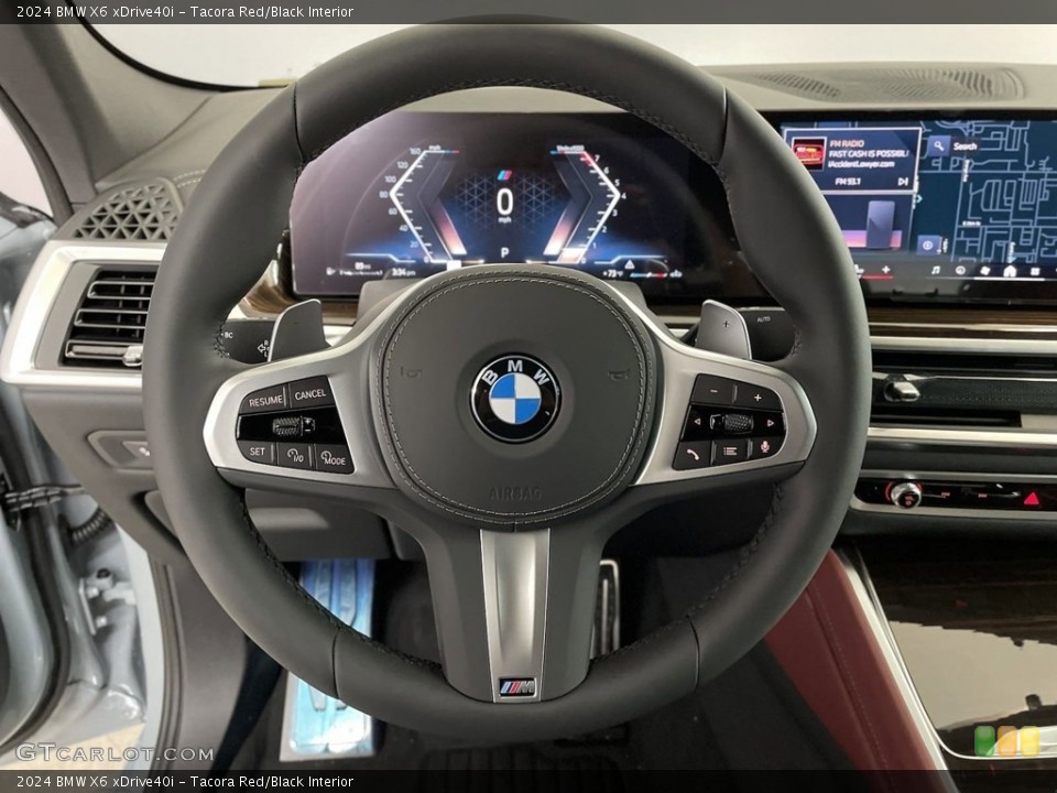 Tacora Red/Black Interior Steering Wheel for the 2024 BMW X6 xDrive40i #146597716