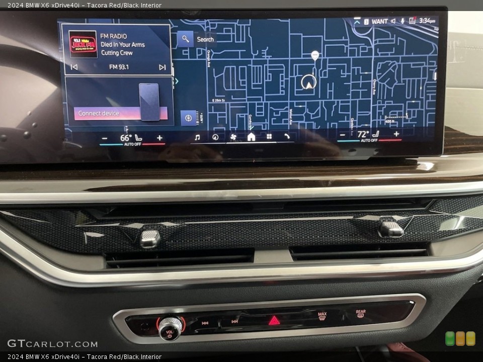 Tacora Red/Black Interior Navigation for the 2024 BMW X6 xDrive40i #146597786