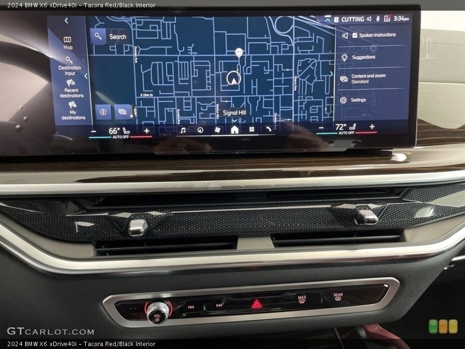 Tacora Red/Black Interior Navigation for the 2024 BMW X6 xDrive40i #146597810