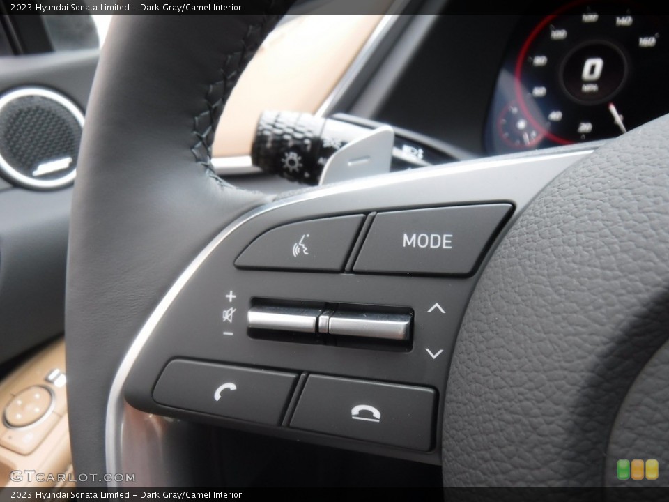 Dark Gray/Camel Interior Steering Wheel for the 2023 Hyundai Sonata Limited #146597972