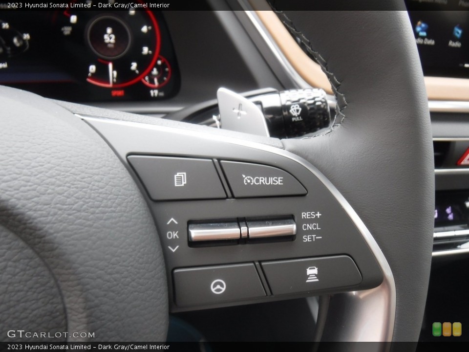 Dark Gray/Camel Interior Steering Wheel for the 2023 Hyundai Sonata Limited #146597987