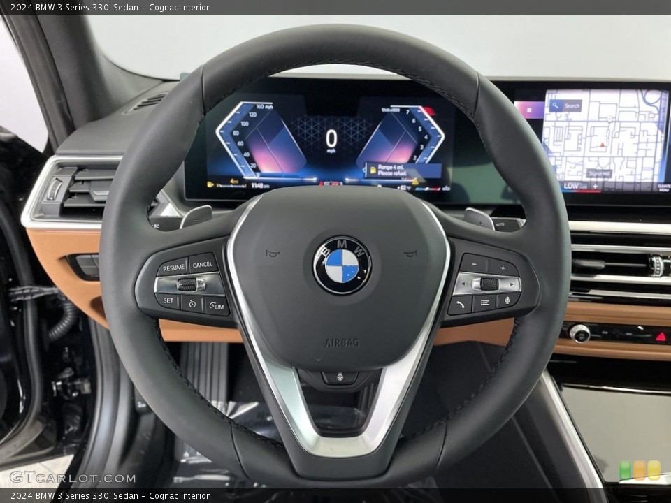Cognac Interior Steering Wheel for the 2024 BMW 3 Series 330i Sedan #146598231