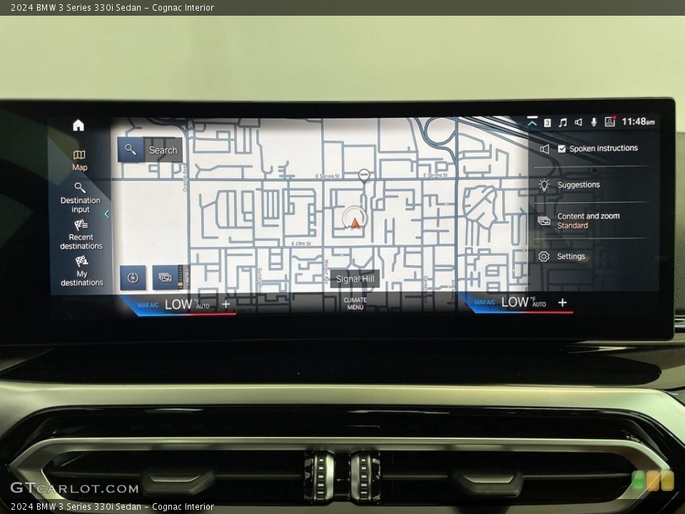 Cognac Interior Navigation for the 2024 BMW 3 Series 330i Sedan #146598321