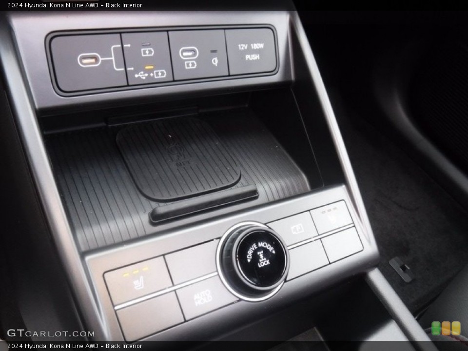 Black Interior Controls for the 2024 Hyundai Kona N Line AWD #146598461