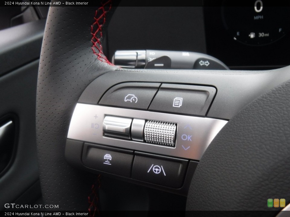 Black Interior Steering Wheel for the 2024 Hyundai Kona N Line AWD #146598652