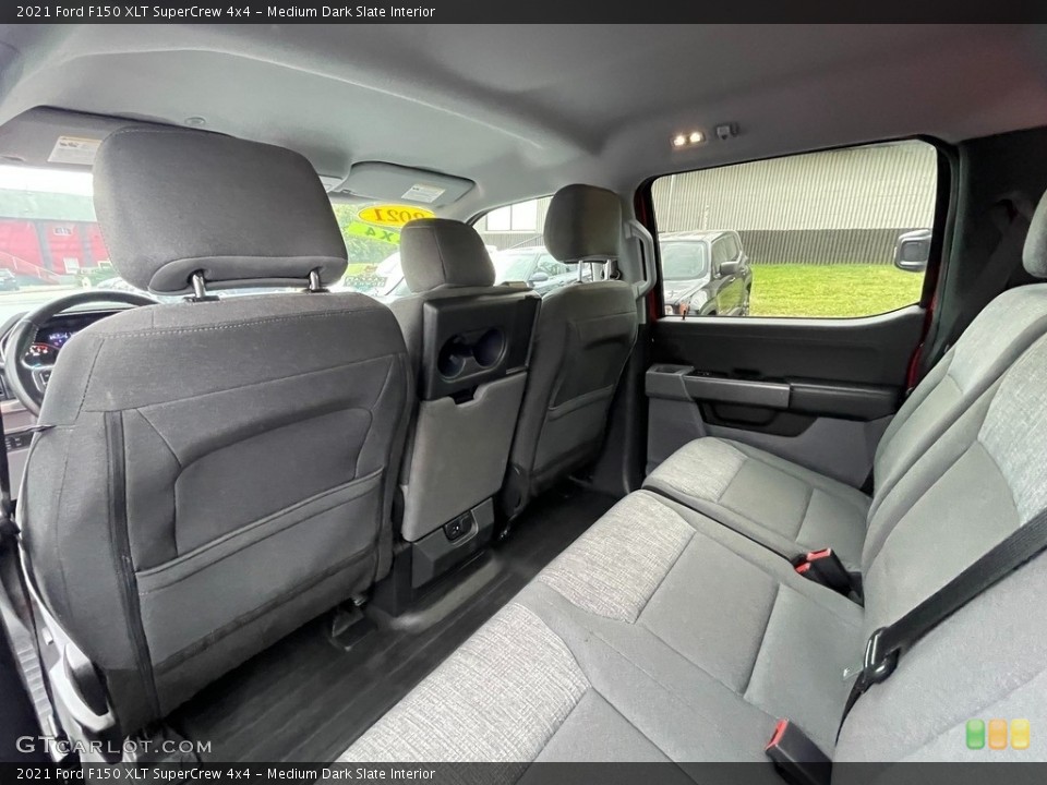 Medium Dark Slate Interior Rear Seat for the 2021 Ford F150 XLT SuperCrew 4x4 #146598662