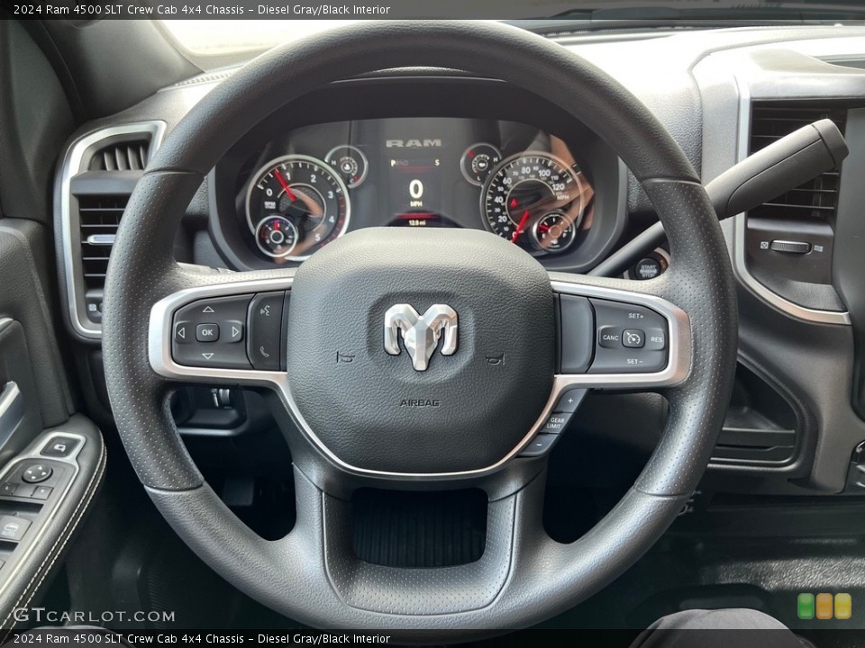 Diesel Gray/Black Interior Steering Wheel for the 2024 Ram 4500 SLT Crew Cab 4x4 Chassis #146598667