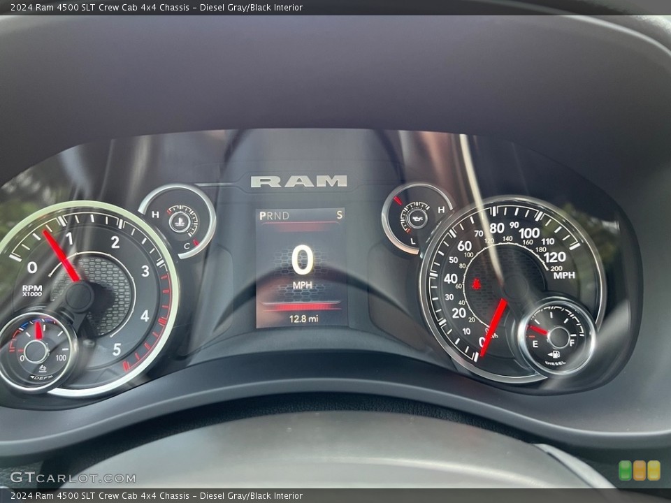 Diesel Gray/Black Interior Gauges for the 2024 Ram 4500 SLT Crew Cab 4x4 Chassis #146598686