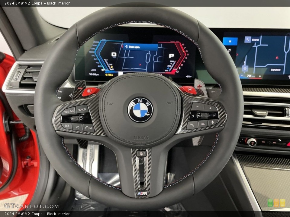 Black Interior Steering Wheel for the 2024 BMW M2 Coupe #146598718