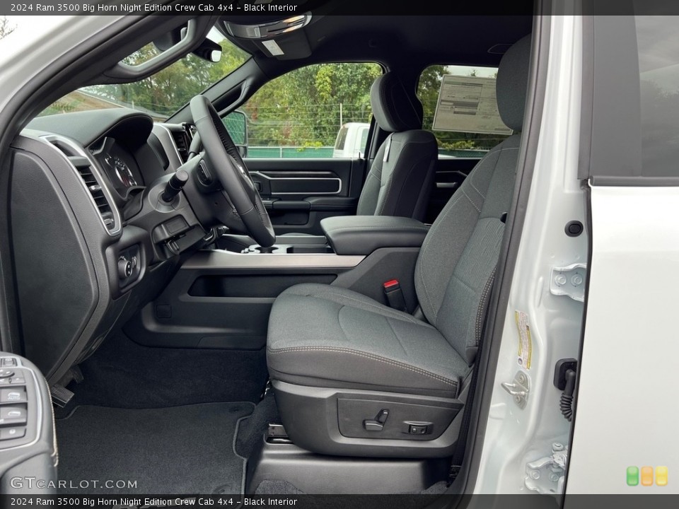 Black Interior Front Seat for the 2024 Ram 3500 Big Horn Night Edition Crew Cab 4x4 #146599063
