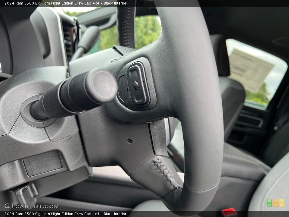 Black Interior Steering Wheel for the 2024 Ram 3500 Big Horn Night Edition Crew Cab 4x4 #146599098
