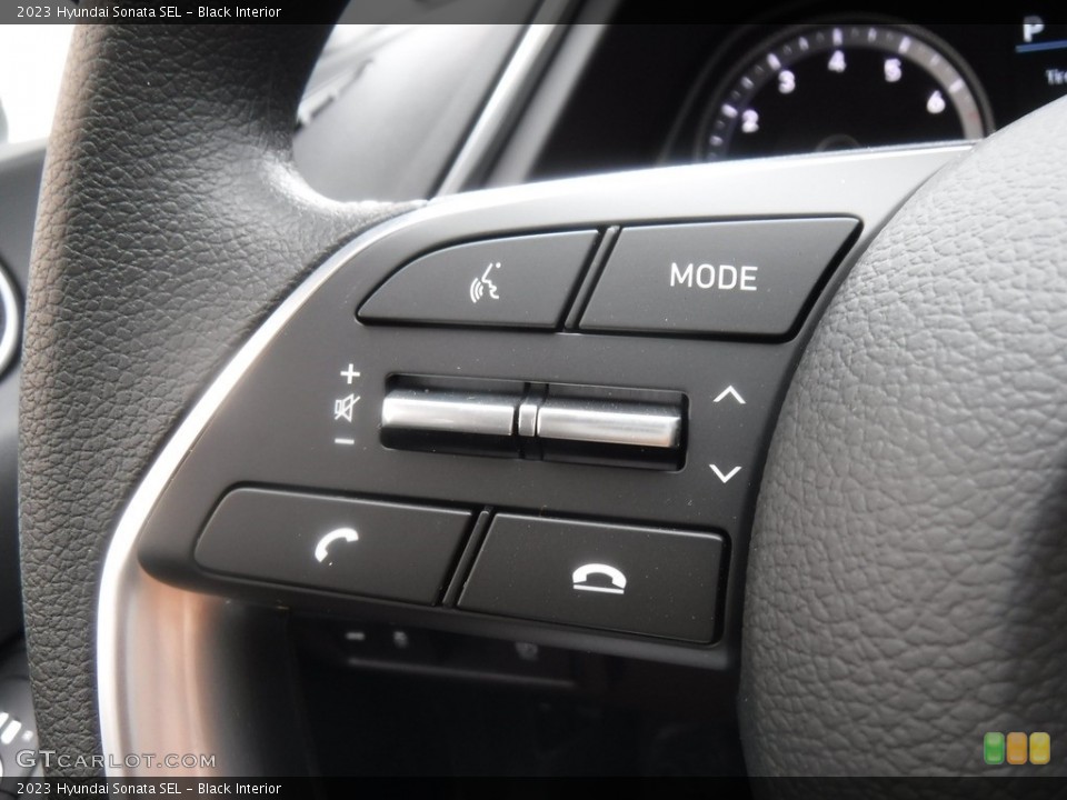 Black Interior Steering Wheel for the 2023 Hyundai Sonata SEL #146599126