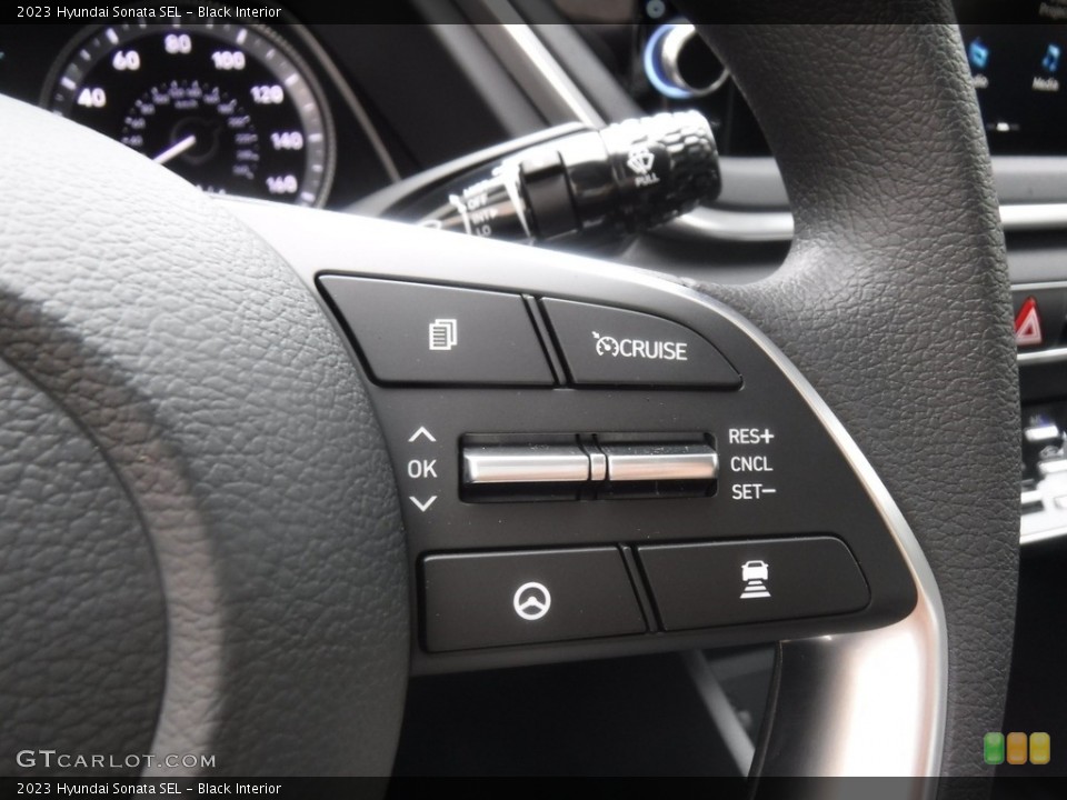 Black Interior Steering Wheel for the 2023 Hyundai Sonata SEL #146599144