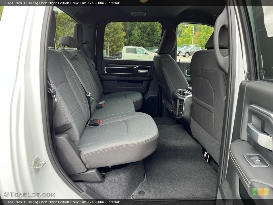 Black Interior Rear Seat for the 2024 Ram 3500 Big Horn Night Edition Crew Cab 4x4 #146599153