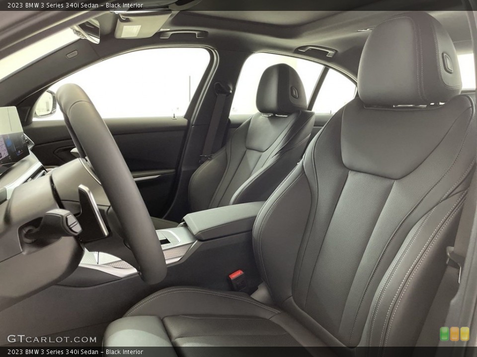 Black Interior Front Seat for the 2023 BMW 3 Series 340i Sedan #146599188