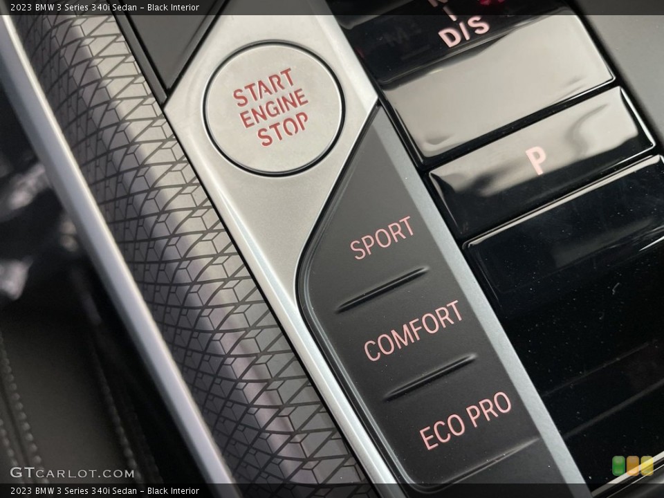 Black Interior Controls for the 2023 BMW 3 Series 340i Sedan #146599368