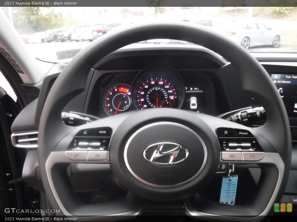 Black Interior Steering Wheel for the 2023 Hyundai Elantra SE #146599543
