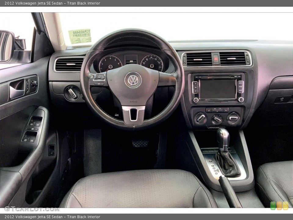 Titan Black Interior Dashboard for the 2012 Volkswagen Jetta SE Sedan #146599610