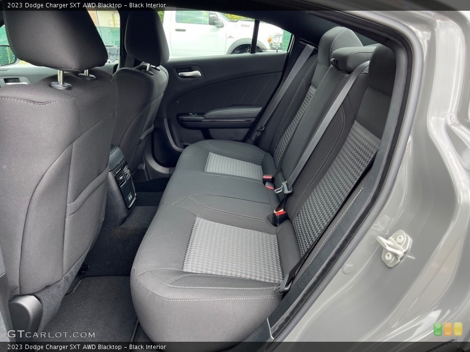 Black Interior Rear Seat for the 2023 Dodge Charger SXT AWD Blacktop #146599744