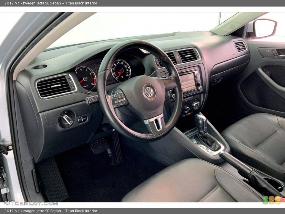 Titan Black Interior Dashboard for the 2012 Volkswagen Jetta SE Sedan #146599786