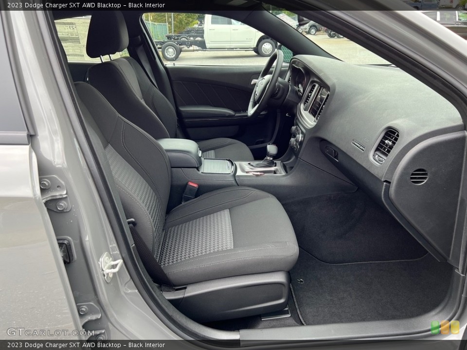Black Interior Front Seat for the 2023 Dodge Charger SXT AWD Blacktop #146599798
