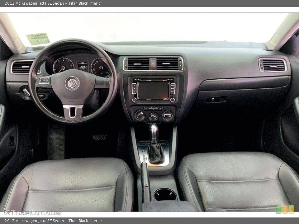 Titan Black Interior Prime Interior for the 2012 Volkswagen Jetta SE Sedan #146599804