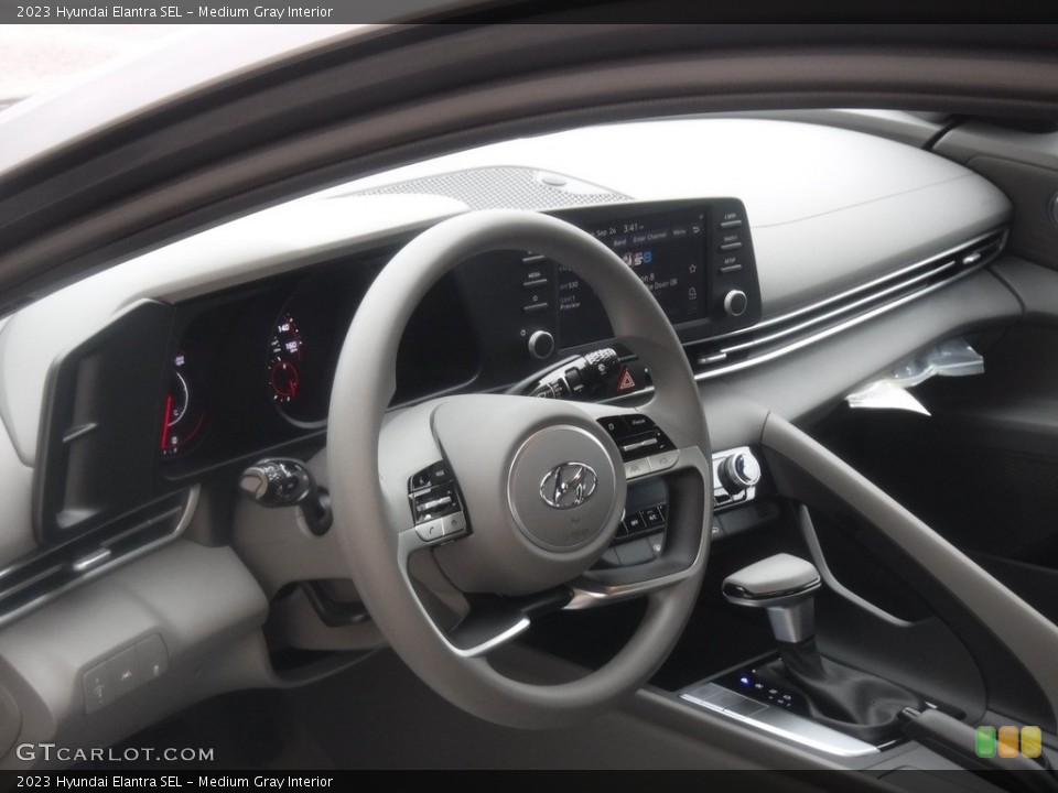 Medium Gray Interior Dashboard for the 2023 Hyundai Elantra SEL #146599845