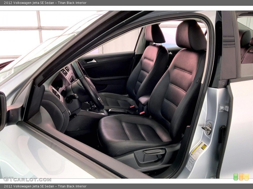 Titan Black Interior Front Seat for the 2012 Volkswagen Jetta SE Sedan #146599861