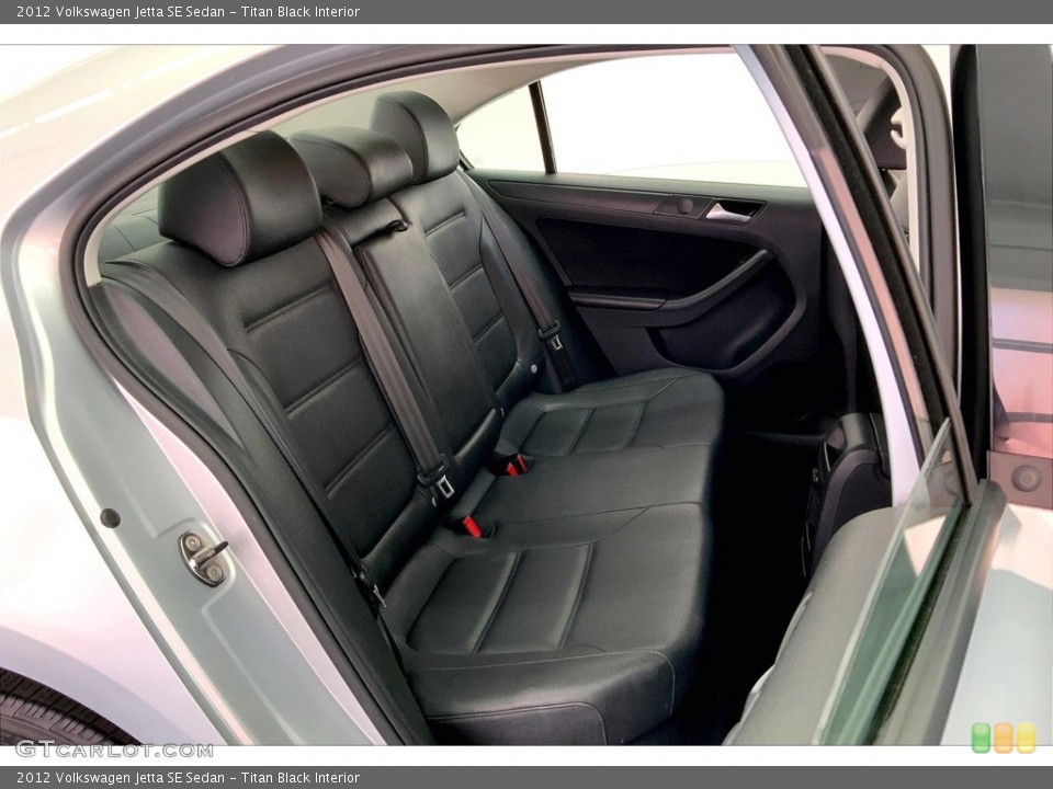 Titan Black Interior Rear Seat for the 2012 Volkswagen Jetta SE Sedan #146599879