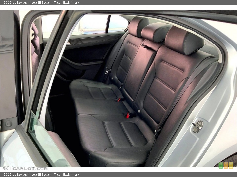 Titan Black Interior Rear Seat for the 2012 Volkswagen Jetta SE Sedan #146599895