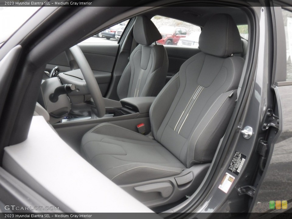 Medium Gray Interior Front Seat for the 2023 Hyundai Elantra SEL #146599898
