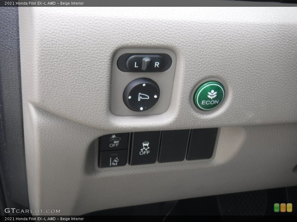 Beige Interior Controls for the 2021 Honda Pilot EX-L AWD #146599951
