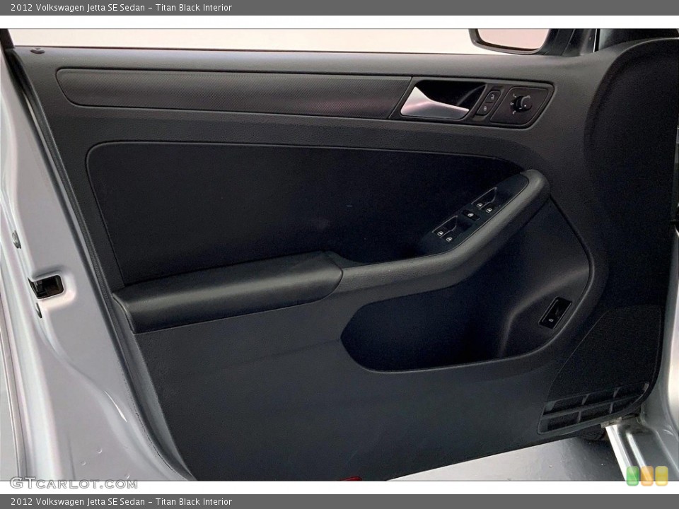 Titan Black Interior Door Panel for the 2012 Volkswagen Jetta SE Sedan #146600005