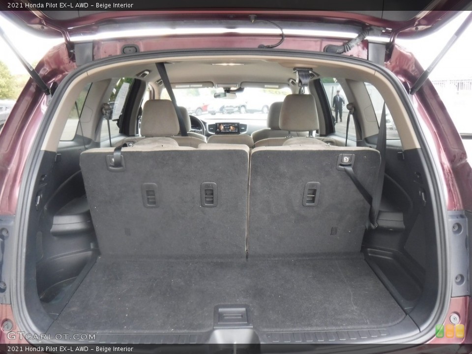 Beige Interior Trunk for the 2021 Honda Pilot EX-L AWD #146600131