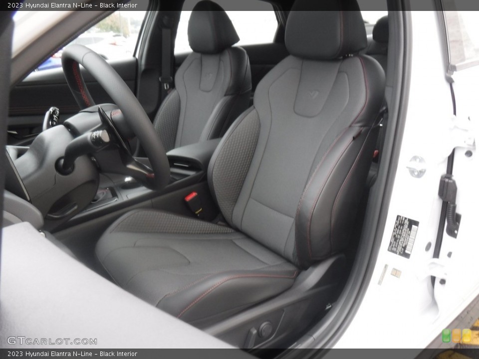 Black Interior Front Seat for the 2023 Hyundai Elantra N-Line #146600447