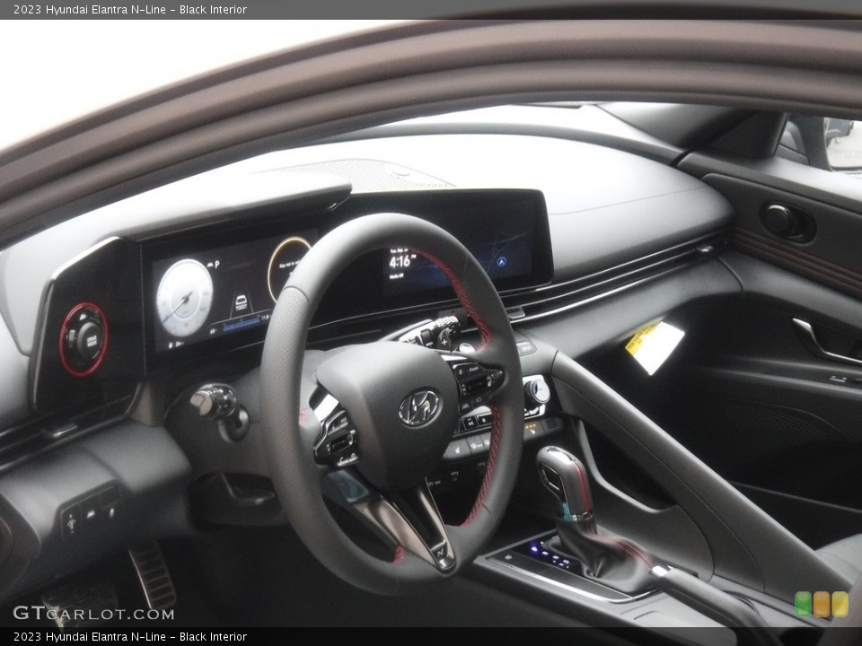 Black Interior Dashboard for the 2023 Hyundai Elantra N-Line #146601451