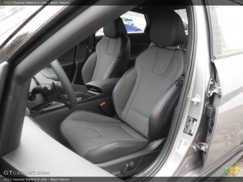 Black Interior Front Seat for the 2023 Hyundai Elantra N-Line #146601466